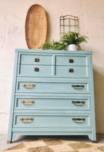 Load image into Gallery viewer, Sleek Blue Bassett Chest of Drawers