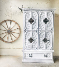Load image into Gallery viewer, Stunning Large Vintage Farmhouse Armoire Chest of Drawers