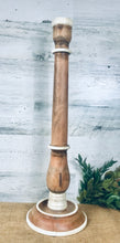 Load image into Gallery viewer, Large wood candlestick