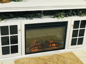 Beautiful Modern Farmhouse Fireplace Console