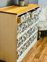 Load image into Gallery viewer, Beautiful Vintage Handmade Wood Chest of Drawers