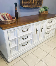 Load image into Gallery viewer, Beautiful Farmhouse Vintage Buffet or TV Stand