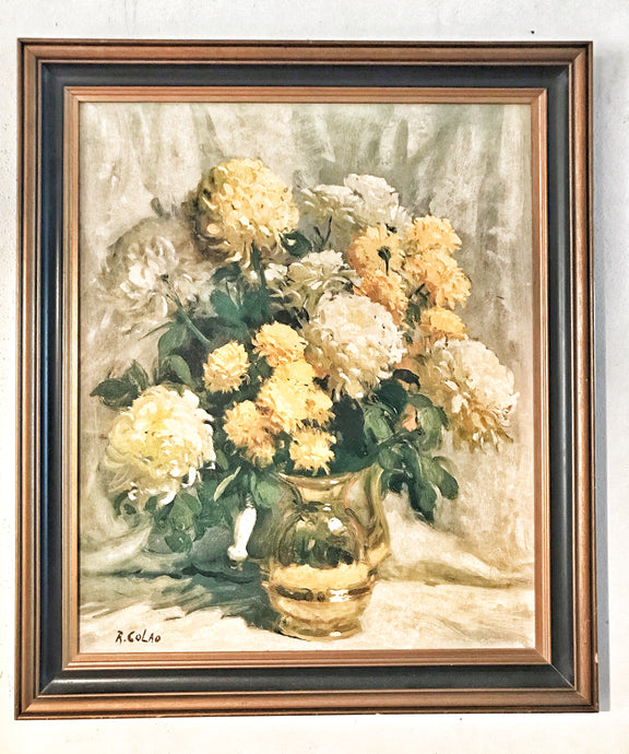 Pretty vintage floral painting