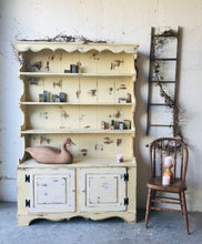 Load image into Gallery viewer, Adorable Vintage Country Hutch Display Cabinet