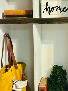 Farmhouse Mudroom Cubby on Casters