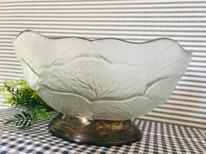 Large Vintage Glass Bowl