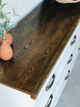 Load image into Gallery viewer, Pretty Farmhouse Long Dresser, Buffet, or TV Stand