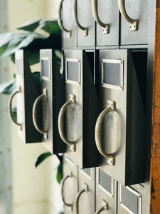 Amazing Vintage Industrial Parts Cabinet