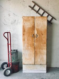 Awesome Rusty Industrial Metal Storage Cabinet