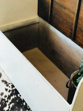 Load image into Gallery viewer, Large Vintage Farmhouse Storage Bench