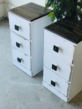 Load image into Gallery viewer, Too Cute Small Farmhouse Matching Nightstands or End Tables