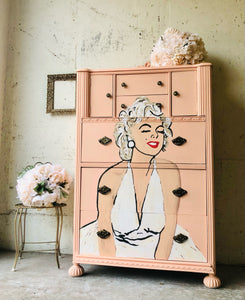 Pretty Hand Painted Chest of Drawers