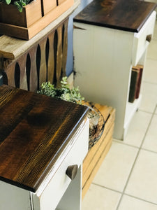 Adorable Farmhouse Nightstand Set (2)