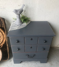 Load image into Gallery viewer, Cute Gray Single Nightstand