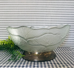 Large Vintage Glass Bowl