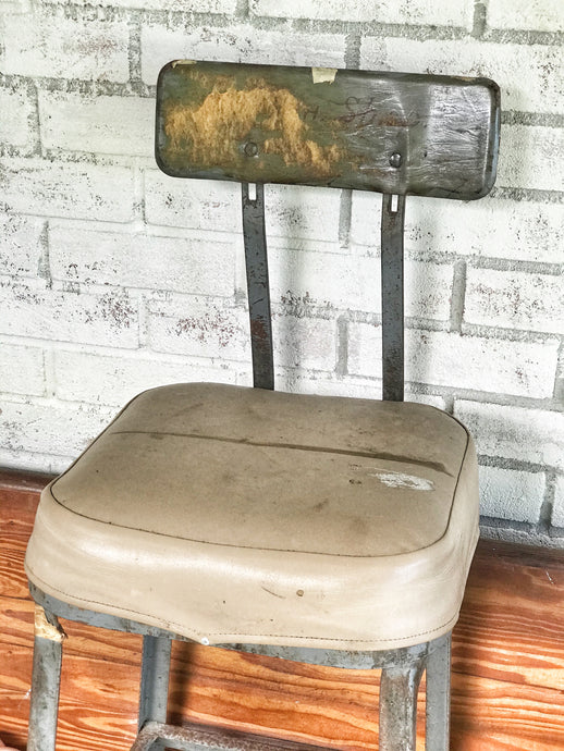 Old mechanic stool