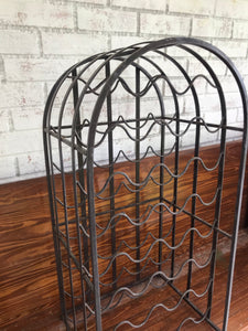 Rustic Metal Wine Rack