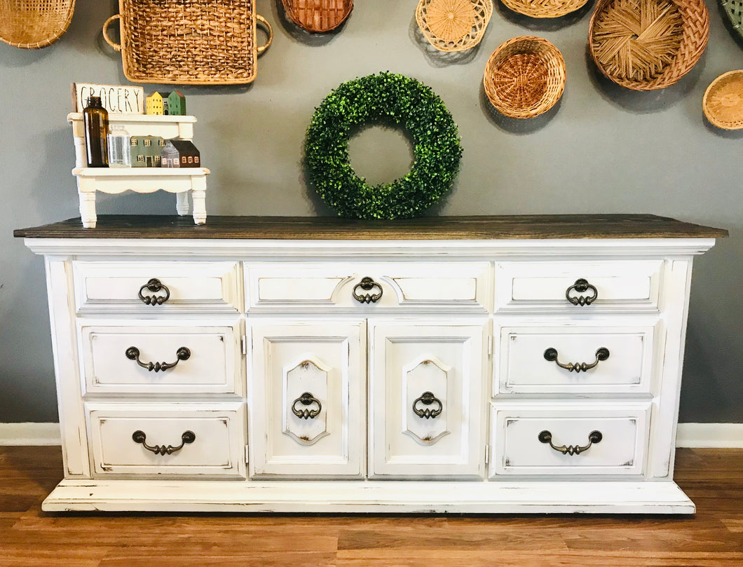 Stunning Large Farmhouse Buffet/TV Stand