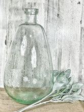 Load image into Gallery viewer, Large Bubble Glass Vase &amp; Greenery