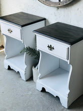 Load image into Gallery viewer, Vintage Farmhouse Nightstand Set