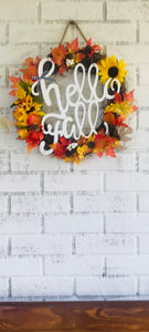 Pretty Handmade Fall Wreath