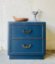 Load image into Gallery viewer, Vintage Dixie Single Navy Blue Nightstand