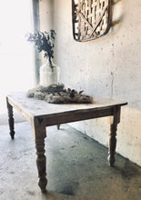 Load image into Gallery viewer, Gorgeous Whitewash/Weathered Look Large Farmhouse Table