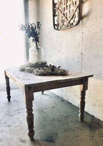 Gorgeous Whitewash/Weathered Look Large Farmhouse Table