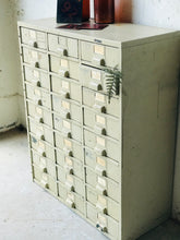 Load image into Gallery viewer, Awesome Vintage Industrial Parts Bin Drawers