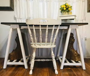 Perfect Farmhouse Sawhorse Desk (no chair)