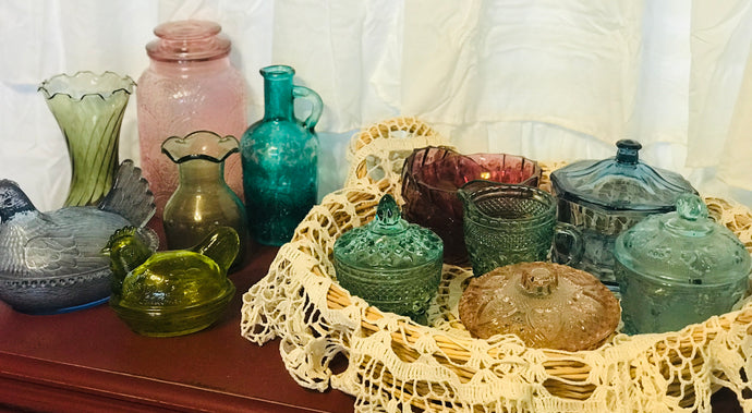 Pretty Colored & Vintage Glass Collection