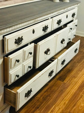 Load image into Gallery viewer, Farmhouse Vintage Buffet or TV Stand