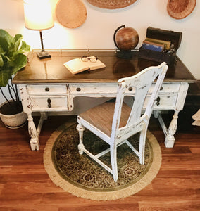 Perfect Vintage Desk & Antique Chair