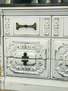 Stunning Ornate Farmhouse Buffet or Long Dresser