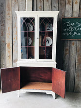 Load image into Gallery viewer, Pretty Petite Antique China Cabinet