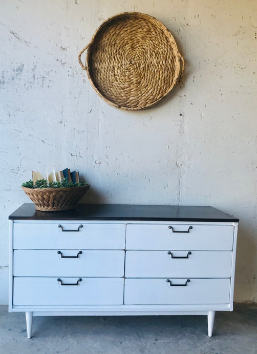 Mid Century Revamped Dresser, Buffet, or TV Stand