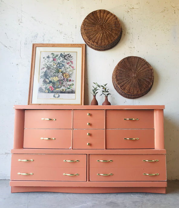 Stunning Revamped MCM Dresser, Buffet, or TV Stand