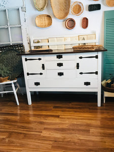 Solid Wood Farmhouse Buffet Table or TV Stand