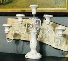 Load image into Gallery viewer, Shabby Chic Candelabra