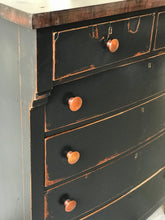 Load image into Gallery viewer, Moody Black Antique Chest of Drawers