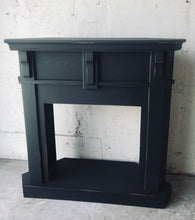 Load image into Gallery viewer, Moody Black Faux Fireplace