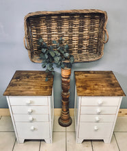 Load image into Gallery viewer, Perfect farmhouse side table file drawers (2)