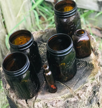 Load image into Gallery viewer, Beautiful Amber Glass Jar Set