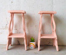 Load image into Gallery viewer, Too Cute Pink Side Tables or Plant Stands
