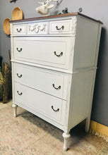 Load image into Gallery viewer, Classy Tall Vintage Chest of Drawers