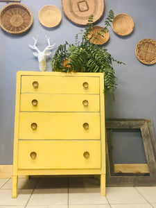 Vintage Industrial Metal Chest of Drawers