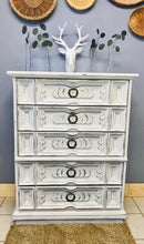 Load image into Gallery viewer, Pretty Vintage Ornate Chest of Drawers
