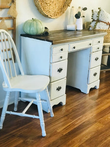 Charming Vintage Farmhouse Desk and Chair