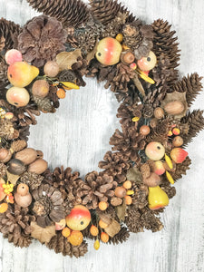 Fall Pinecone & Berry Wreath