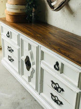 Load image into Gallery viewer, Perfect Vintage Farmhouse Dresser, Buffet, or TV Stand